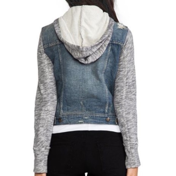 SOLD - FP Distressed Denim Jacket NWOT - Picture 4 of 5